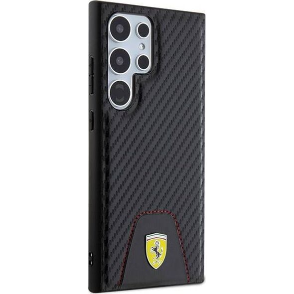 Ferrari Ferrari Carbon Stitched Bottom - Etui Samsung Galaxy S24 Ultra (czarny)