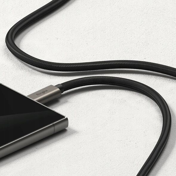 Kabel USB Ringke USB-C - USB-C 1 m Czarny (RGK1950)