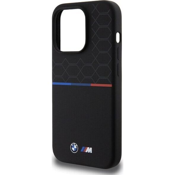BMW BMW BMHMP15L22SMPK iPhone 15 Pro 6.1" czarny/black hardcase M Silicone Pattern MagSafe NoSize