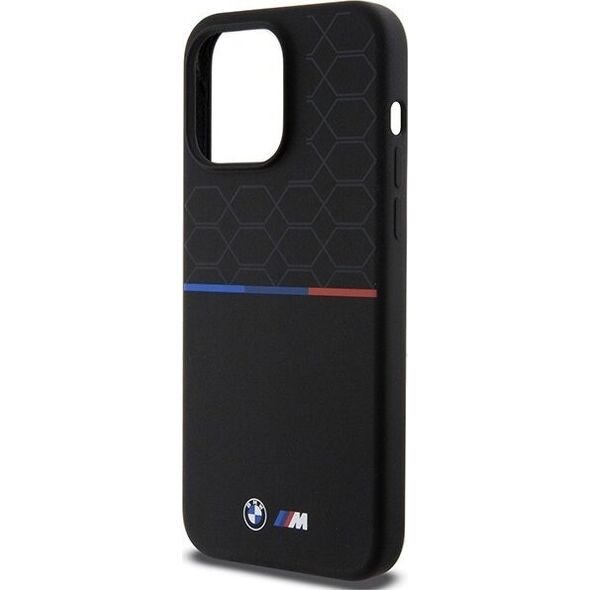 BMW BMW BMHMP15X22SMPK iPhone 15 Pro Max 6.7" czarny/black hardcase M Silicone Pattern MagSafe NoSize