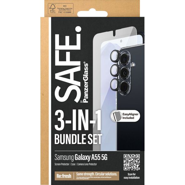 PanzerGlass PanzerGlass SAFE. Galaxy A55 5G 3-in-1 Pack