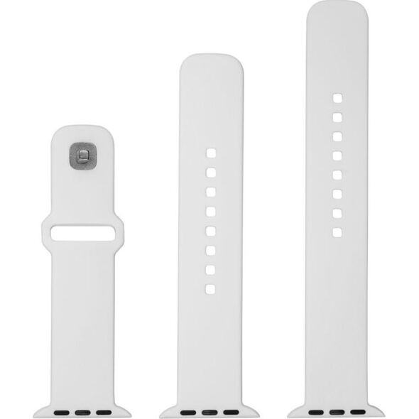 Fixed FIXED Silicone Sporty Strap - silikonowy pasek do Apple Watch Ultra/Ultra 2 49mm biały - Gwarancja bezpieczeństwa. Proste raty. Bezpłatna wysyłka od 170 zł.