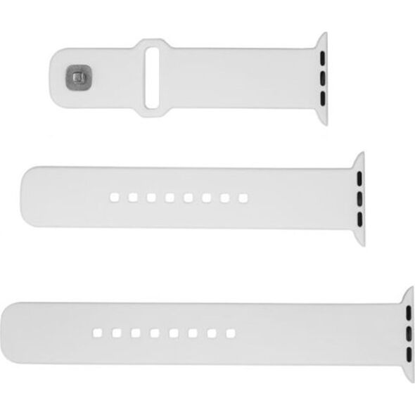 Fixed FIXED Silicone Sporty Strap - silikonowy pasek do Apple Watch Ultra/Ultra 2 49mm biały - Gwarancja bezpieczeństwa. Proste raty. Bezpłatna wysyłka od 170 zł.