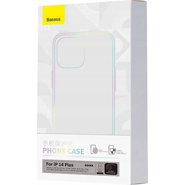 Baseus Etui Baseus Crystal Series do iPhone 14 Plus + szkło hartowane