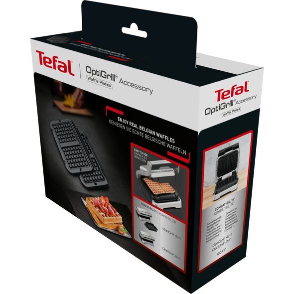 Tefal TEFAL OptiGrill Snack and baking accessory | XA730810 | Number of pastry 1 | Waffle | Black