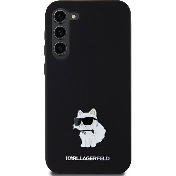 Karl Lagerfeld Karl Lagerfeld KLHCS24MSMHCNPK S24+ S926 czarny/black hardcase Silicone Choupette Metal Pin NoSize