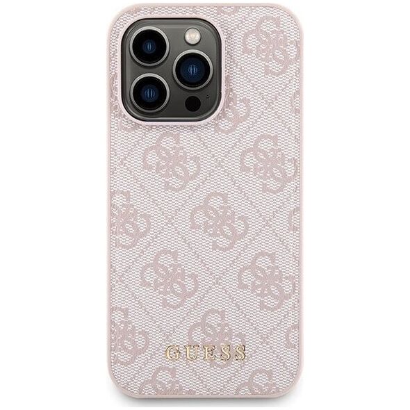 Guess Zestaw Guess GUBPM5P14L4GEMGP iPhone 14 Pro 6.1" hardcase + Powerbank 5000mAh MagSafe różowy/pink 4G Metal Logo NoSize