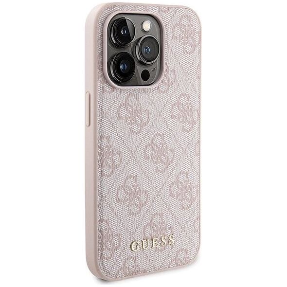 Guess Zestaw Guess GUBPM5P14L4GEMGP iPhone 14 Pro 6.1" hardcase + Powerbank 5000mAh MagSafe różowy/pink 4G Metal Logo NoSize