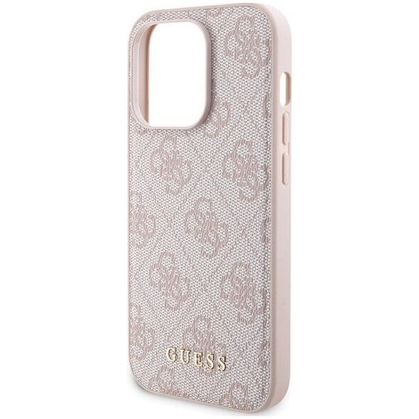 Guess Zestaw Guess GUBPM5P14L4GEMGP iPhone 14 Pro 6.1" hardcase + Powerbank 5000mAh MagSafe różowy/pink 4G Metal Logo NoSize