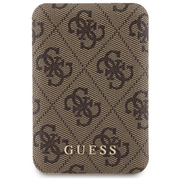 Guess Zestaw Guess GUBPM5P15X4GEMGW Apple iPhone 15 Pro Max hardcase + Powerbank 5000mAh MagSafe 4G Metal Logo brązowy/brown