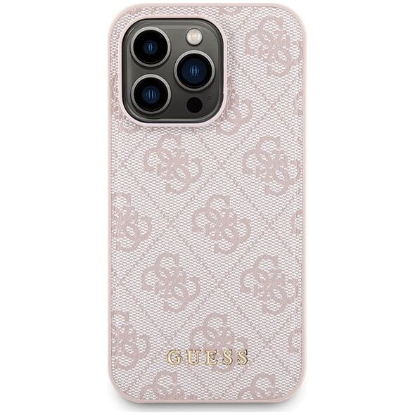 Guess Zestaw Guess GUBPM5P15X4GEMGP Apple iPhone 15 Pro Max hardcase + Powerbank 5000mAh MagSafe 4G Metal Logo różowy/pink