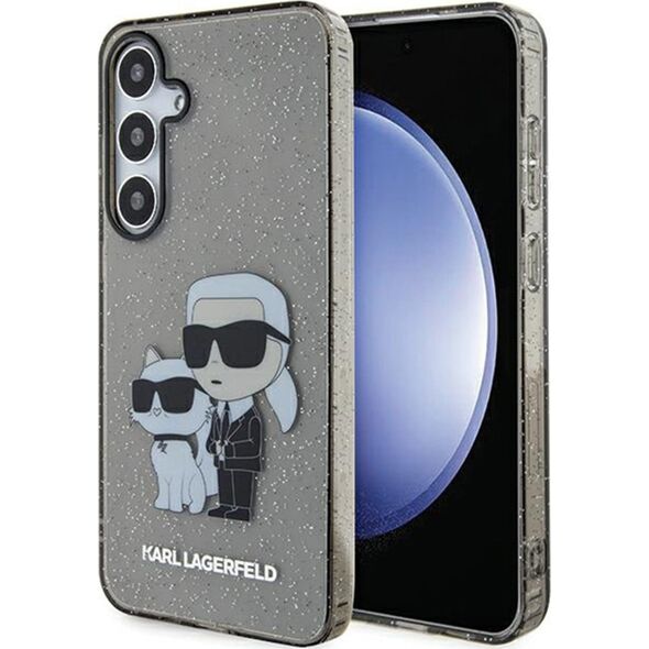 Karl Lagerfeld Etui Karl Lagerfeld KLHCS24MHNKCTGK Samsung Galaxy S24+ Plus hardcase Glitter Karl&Choupette czarny/black