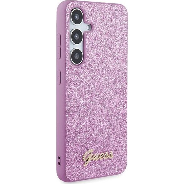 Guess Etui Guess GGUHCS24MHGGSHU Samsung Galaxy S24+ Plus hardcase Glitter Script fioletowy/purple