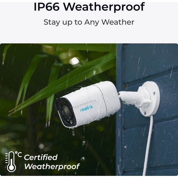 Kamera IP Reolink Reolink | Smart Ultra HD PoE Camera with Person/Vehicle Detection and Two-Way Audio | P340 | Bullet | 12 MP | 4mm/F1.6 | H.265 | Micro SD, Max. 256GB
