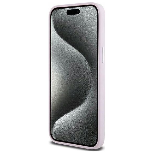 DKNY DKNY DKHMP15XSMCHLP iPhone 15 Pro Max 6.7" różowy/pink hardcase Liquid Silicone Small Metal Logo MagSafe