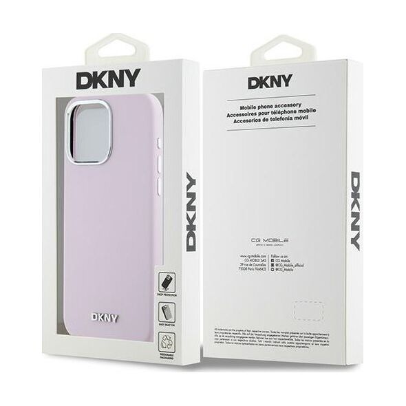 DKNY DKNY DKHMP15XSMCHLP iPhone 15 Pro Max 6.7" różowy/pink hardcase Liquid Silicone Small Metal Logo MagSafe