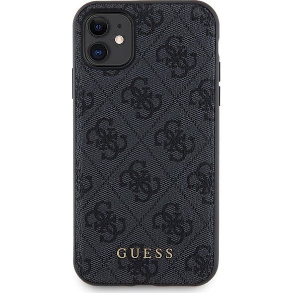 Guess Guess Bundle Pack MagSafe 4G Metal Gold Logo - Zestaw etui + Power Bank 5000mAh MagSafe iPhone 11 (czarny)