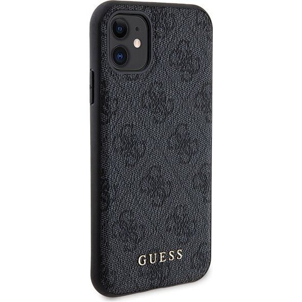 Guess Guess Bundle Pack MagSafe 4G Metal Gold Logo - Zestaw etui + Power Bank 5000mAh MagSafe iPhone 11 (czarny)