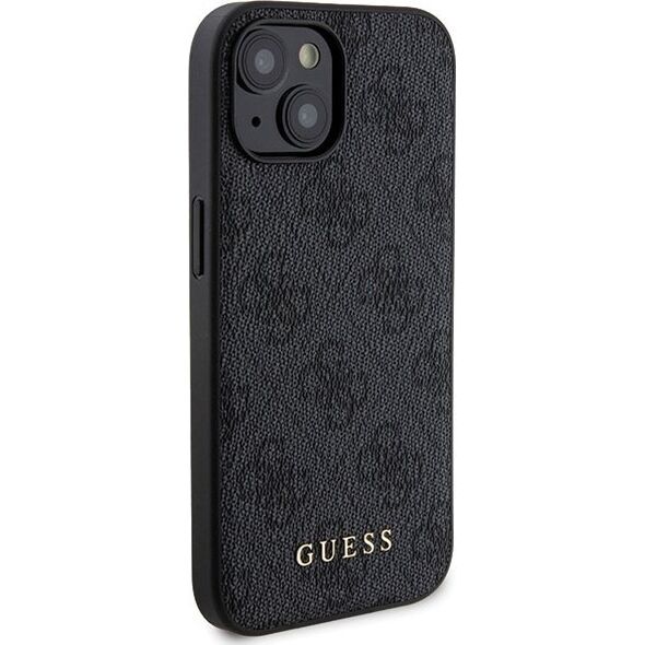 Guess Guess Bundle Pack MagSafe 4G Metal Gold Logo - Zestaw etui + Power Bank 5000mAh MagSafe iPhone 15 (czarny)