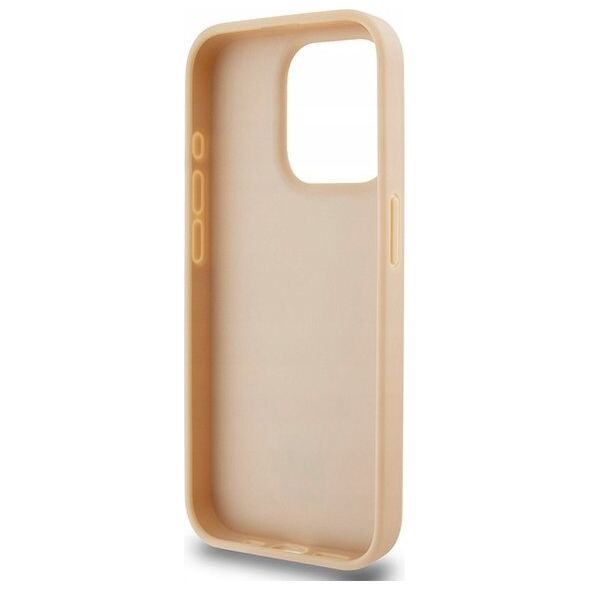DKNY DKNY DKHCP15LPCPTSSP iPhone 15 Pro 6.1" różowy/pink hardcase Leather Checkered Mono Pattern & Printed Stripes