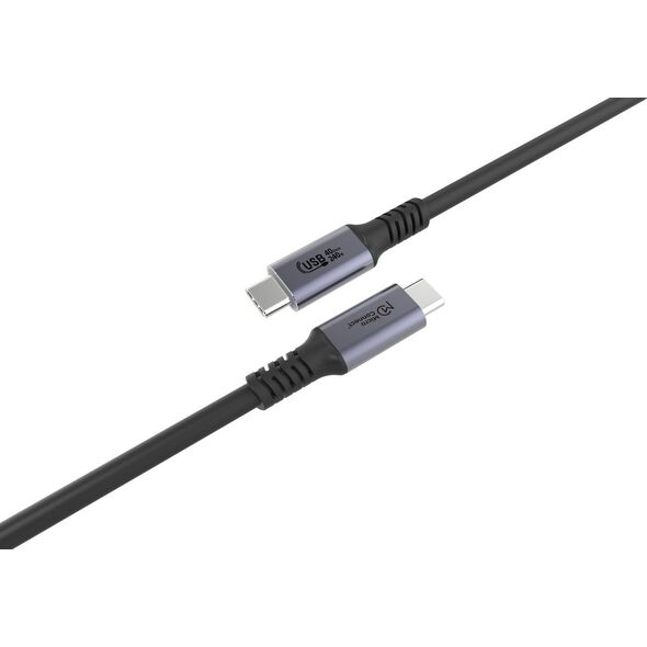 Kabel USB MicroConnect USB-C - USB-C 1 m Czarny (Premium USB4 USB-C cable 1m)