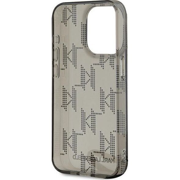 Karl Lagerfeld Karl Lagerfeld KLHCP15LHKDPNSK iPhone 15 Pro 6.1" czarny/black hardcase IML Mono KL Pattern & Cord