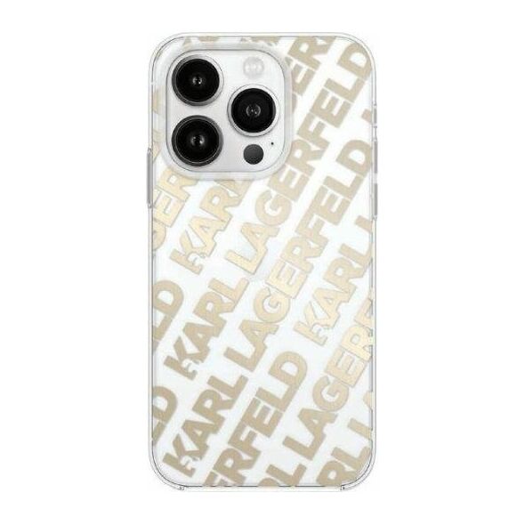 Karl Lagerfeld Karl Lagerfeld KLHCP15XHKFOEMD iPhone 15 Pro Max 6.7" złoty/gold hardcase IML Fullover  Logo