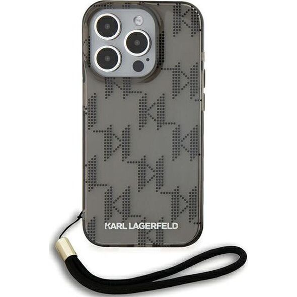 Karl Lagerfeld Karl Lagerfeld KLHCP15XHKDPNSK iPhone 15 Pro Max 6.7" czarny/black hardcase IML Mono KL Pattern & Cord