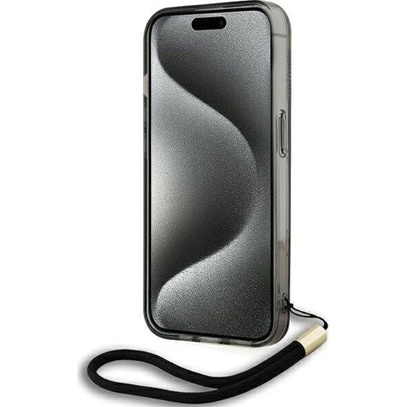 Karl Lagerfeld Karl Lagerfeld KLHCP15XHKDPNSK iPhone 15 Pro Max 6.7" czarny/black hardcase IML Mono KL Pattern & Cord