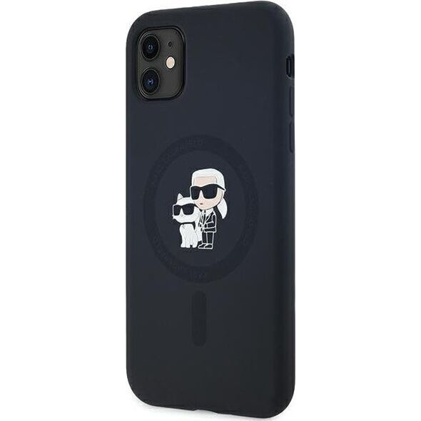 Karl Lagerfeld Karl Lagerfeld KLHMN61SCMKCRHK iPhone 11 / Xr 6.1" czarny/black hardcase Silicone Karl & Choupette MagSafe
