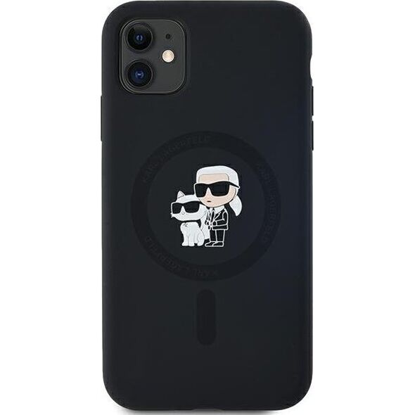 Karl Lagerfeld Karl Lagerfeld KLHMN61SCMKCRHK iPhone 11 / Xr 6.1" czarny/black hardcase Silicone Karl & Choupette MagSafe