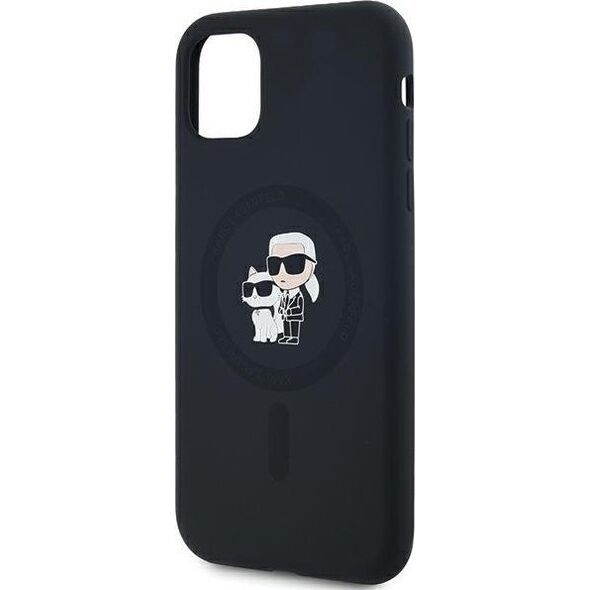 Karl Lagerfeld Karl Lagerfeld KLHMN61SCMKCRHK iPhone 11 / Xr 6.1" czarny/black hardcase Silicone Karl & Choupette MagSafe