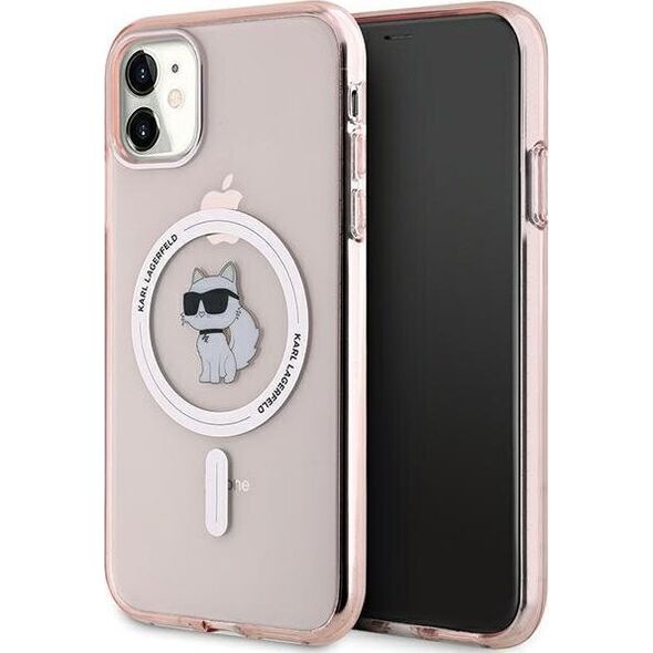 Karl Lagerfeld Karl Lagerfeld KLHMN61HFCCNOP iPhone 11 / Xr 6.1" różowy/pink hardcase IML Choupette MagSafe