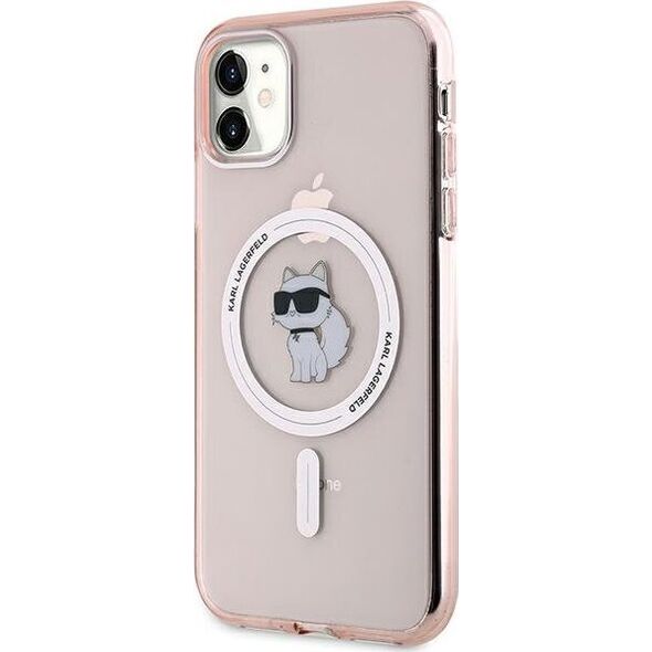 Karl Lagerfeld Karl Lagerfeld KLHMN61HFCCNOP iPhone 11 / Xr 6.1" różowy/pink hardcase IML Choupette MagSafe