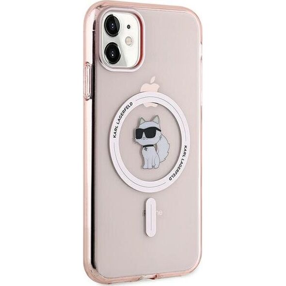 Karl Lagerfeld Karl Lagerfeld KLHMN61HFCCNOP iPhone 11 / Xr 6.1" różowy/pink hardcase IML Choupette MagSafe