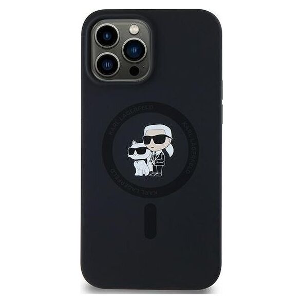 Karl Lagerfeld Karl Lagerfeld KLHMP13LSCMKCRHK iPhone 13 Pro / 13 6.1" czarny/black hardcase Silicone Karl & Choupette MagSafe