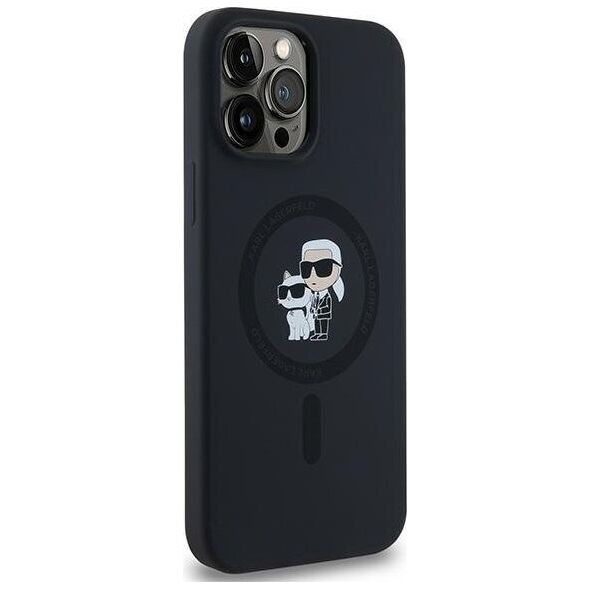 Karl Lagerfeld Karl Lagerfeld KLHMP13LSCMKCRHK iPhone 13 Pro / 13 6.1" czarny/black hardcase Silicone Karl & Choupette MagSafe