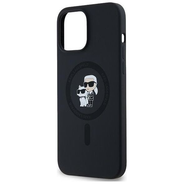 Karl Lagerfeld Karl Lagerfeld KLHMP13LSCMKCRHK iPhone 13 Pro / 13 6.1" czarny/black hardcase Silicone Karl & Choupette MagSafe