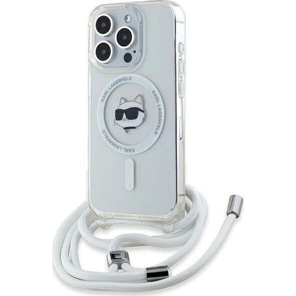 Karl Lagerfeld Karl Lagerfeld KLHMP14XHCCHNT iPhone 14 Pro Max 6.7" hardcase transparent IML Choupette Head & Cord Magsafe