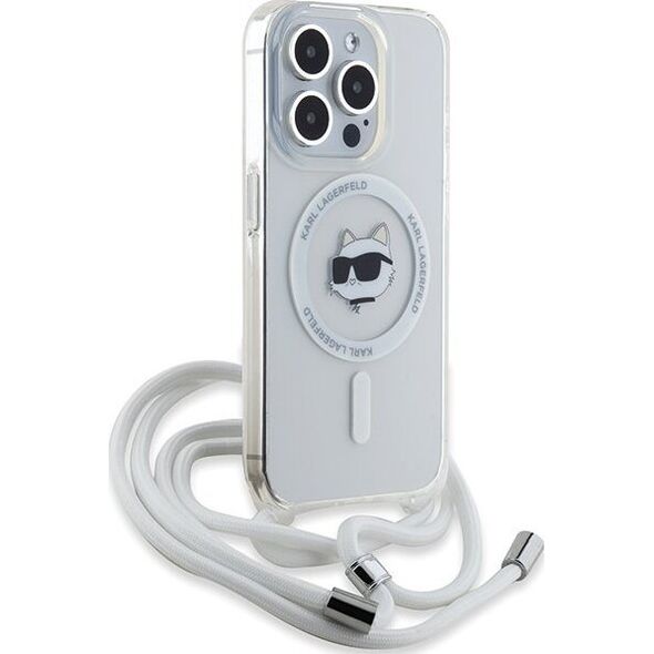 Karl Lagerfeld Karl Lagerfeld KLHMP14XHCCHNT iPhone 14 Pro Max 6.7" hardcase transparent IML Choupette Head & Cord Magsafe