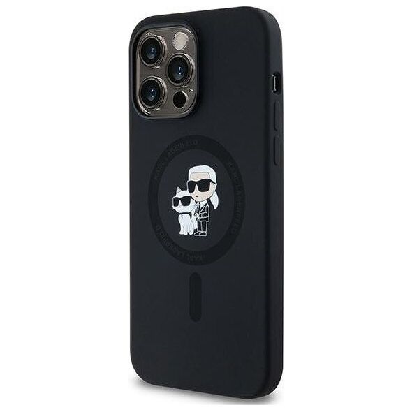 Karl Lagerfeld Karl Lagerfeld KLHMP14LSCMKCRHK iPhone 14 Pro 6.1" czarny/black hardcase Silicone Karl & Choupette MagSafe