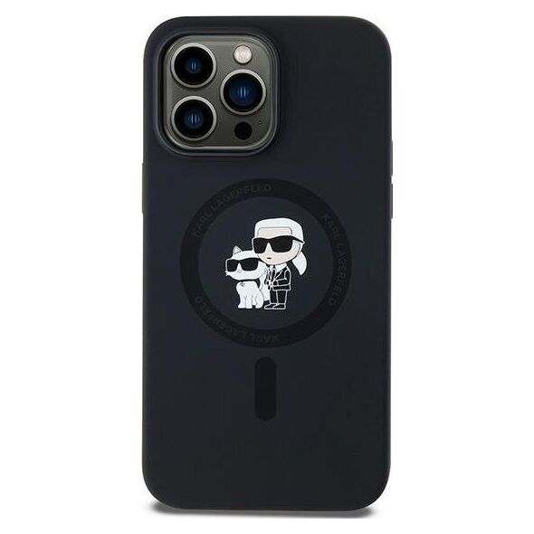 Karl Lagerfeld Karl Lagerfeld KLHMP14LSCMKCRHK iPhone 14 Pro 6.1" czarny/black hardcase Silicone Karl & Choupette MagSafe