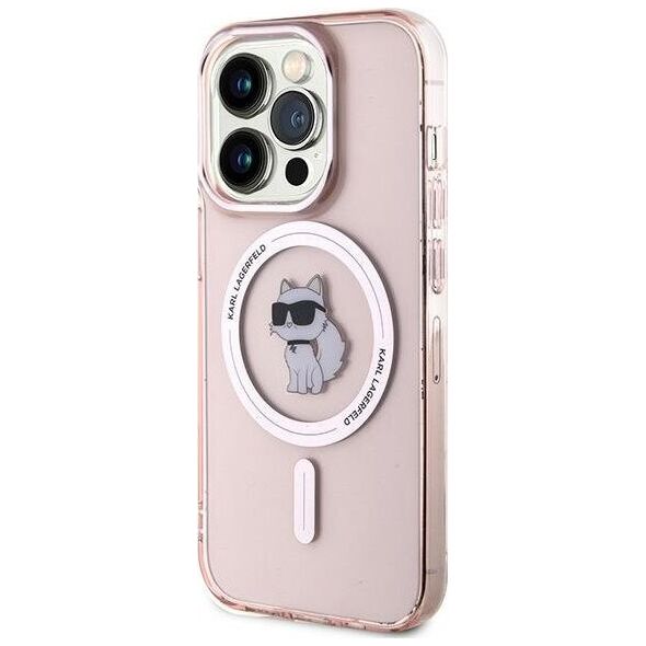 Karl Lagerfeld Karl Lagerfeld KLHMP14LHFCCNOP iPhone 14 Pro 6.1" różowy/pink hardcase IML Choupette MagSafe