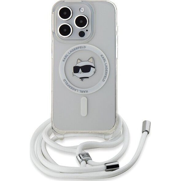 Karl Lagerfeld Karl Lagerfeld KLHMP14LHCCHNT iPhone 14 Pro 6.1" hardcase transparent IML Choupette Head & Cord Magsafe