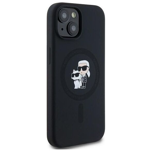 Karl Lagerfeld Karl Lagerfeld KLHMP15MSCMKCRHK iPhone 15 Plus / 14 Plus 6.7" czarny/black hardcase Silicone Karl & Choupette MagSafe