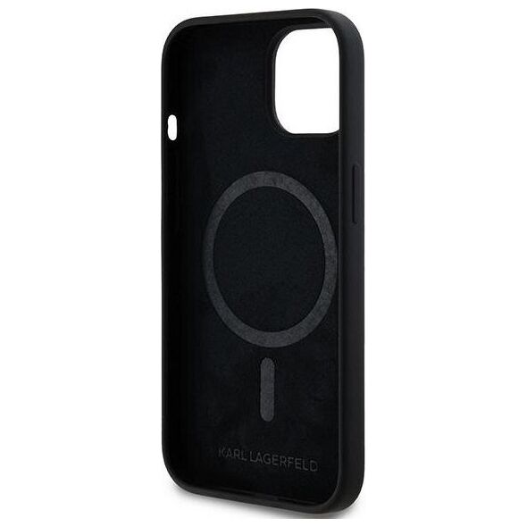 Karl Lagerfeld Karl Lagerfeld KLHMP15MSCMKCRHK iPhone 15 Plus / 14 Plus 6.7" czarny/black hardcase Silicone Karl & Choupette MagSafe