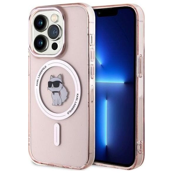 Karl Lagerfeld Karl Lagerfeld KLHMP14XHFCCNOP iPhone 14 Pro Max 6.7" różowy/pink hardcase IML Choupette MagSafe
