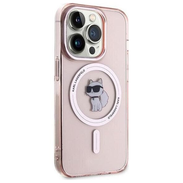 Karl Lagerfeld Karl Lagerfeld KLHMP14XHFCCNOP iPhone 14 Pro Max 6.7" różowy/pink hardcase IML Choupette MagSafe