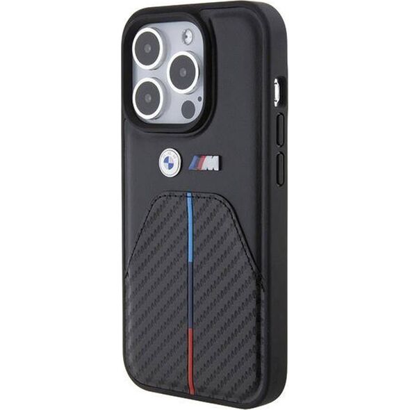 BMW Etui BMW BMHCP15L22NSTB Apple iPhone 15 Pro Stamped Tricolor Stripe czarny/black