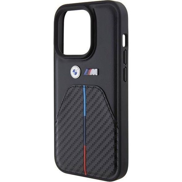 BMW Etui BMW BMHCP15L22NSTB Apple iPhone 15 Pro Stamped Tricolor Stripe czarny/black